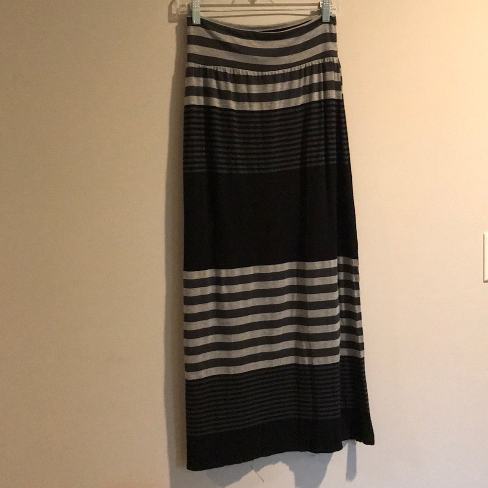 Striped maxi skirt